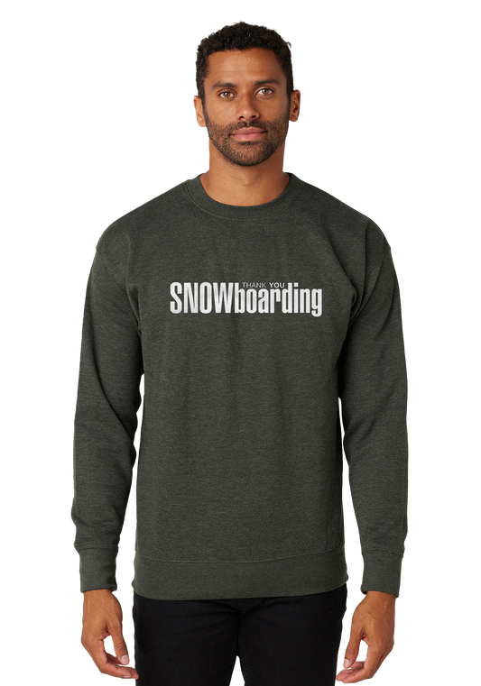 TYS/TWS Logo Modern Fit Crew Neck - Charcoal Heather