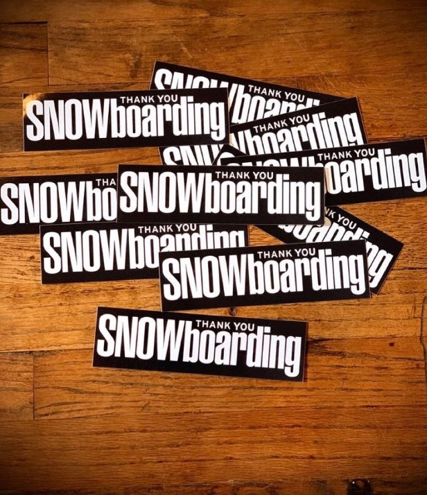 Sticker Tws TYS/TWS Logo Sticker – Thank You Snowboarding